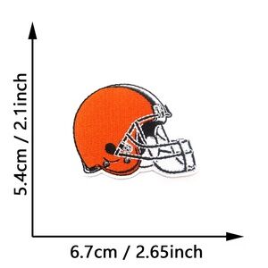Cleveland Browns NFL Patches DIY Football All Teams Embroidered Shaduer Sanders